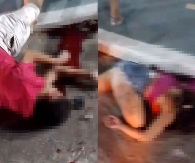 Notícias IMAGENS FORTES Homem morre e mulher fica gravemente ferida